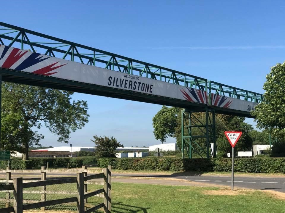 Welcome to Silverstone sign at circuit entrance